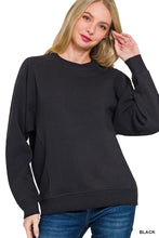 A Good Feeling Black Fleece Sweatshirt