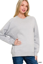 A Good Feeling Gray Fleece Sweatshirt