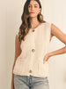 Now Trending Textured Sweater Vest