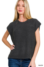 Comfort Zone Black Oversized Sweater Vest
