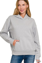 Simple Love Gray Pocket Hoodie