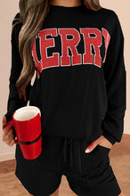 Merry Black Corded Lounge Set