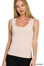 Taking Shape Beige Double Layered Tank Top