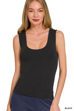 Taking Shape Black Double Layered Tank Top