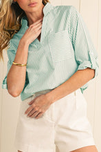 How It Begins Stripe Roll-Up Sleeve Shirt