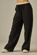 Seek the Good Black Pinstripe Lounge Pants