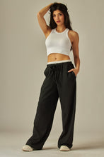 Seek the Good Black Pinstripe Lounge Pants