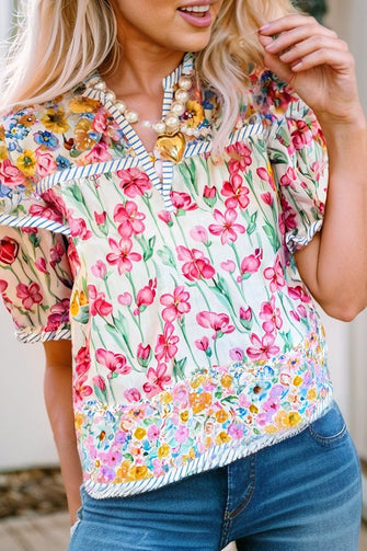 Create Your Story Floral Blouse