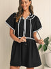 Joyful Moments Ricrac Detail Mini Dress