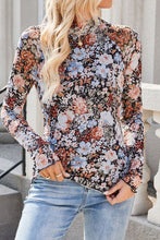 Floral Beauty Mesh Long Sleeve