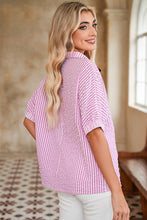 I'll Be There Striped Dolman Sleeve Blouse