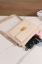 Patchwork Straw Woven Shoulder Bag