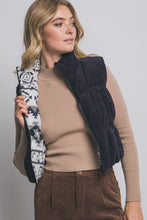 Inspired By You Black Reversible Corduroy Puffer Vest