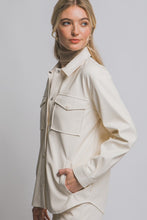 Endless Grace Faux Leather Shacket