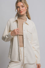 Endless Grace Faux Leather Shacket