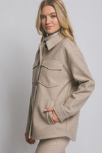 Warmth Within Oatmeal Fleece Shacket