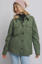 Warmth Within Olive Fleece Shacket
