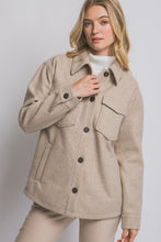 Warmth Within Oatmeal Fleece Shacket