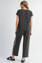 On The Hunt Leopard Patchwork Pants Set