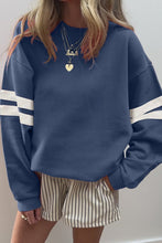 Team Spirit Varsity Striped Oversized Sweatshirt