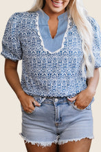 Hold This Moment Printed Puff Sleeve Blouse
