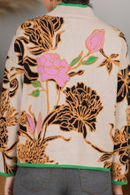 Bohemian Babe Floral Quarter Zip Sweater