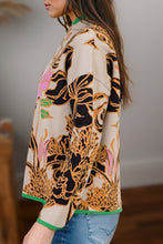 Bohemian Babe Floral Quarter Zip Sweater