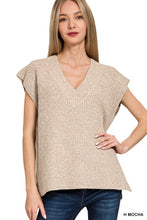 Subtle Statement H Mocha Sweater Vest