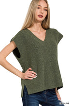 Subtle Statement Olive Sweater Vest