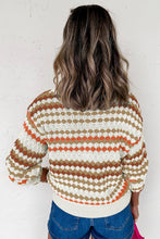 Autumn Affair Eyelet Drop Shoulder Sweater