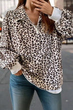 Bold By Nature Leopard Corduroy Quarter Zip