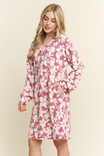 Live In It Puff Sleeve Floral Mini Dress