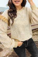 Wild & True Leopard Ruffle Detail Sweatshirt