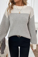 Cozy Season Black Contrast Color Sweater