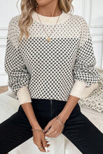 Cozy Season Black Contrast Color Sweater