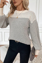 Cozy Season Black Contrast Color Sweater