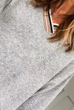 Classic Comfort Gray Varsity V Neck Sweatshirt