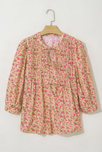 Softly Blooming Floral Bow Front Blouse