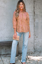 Softly Blooming Floral Bow Front Blouse