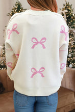 Tied With Love Bow Print Sweater