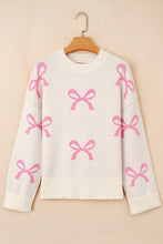 Tied With Love Bow Print Sweater