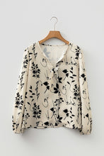 Botanical Elegance Floral Blouse