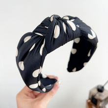 Polka Dot Headband Black
