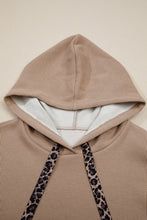 A Gentle Fierce Thermal Leopard Drawstring Hoodie