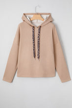 A Gentle Fierce Thermal Leopard Drawstring Hoodie