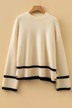 All In The Details Striped Button Detail Sweater