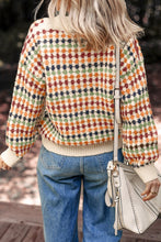 Shades of Fall Dotty Knit Sweater Cardigan