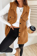 All Things Warm Camel Plush Vest