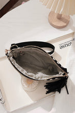 Black Woven Wristlet Clutch