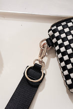 Black Woven Wristlet Clutch
